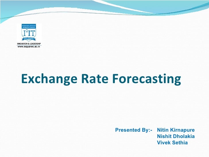 techniques of forecasting foreign exchange rates