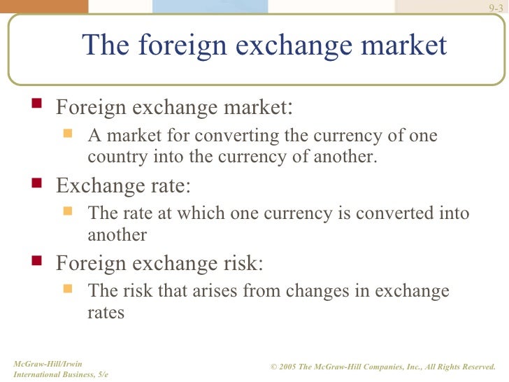 Foreign exchange money market