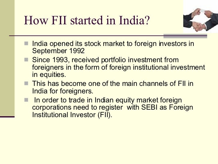 role of fii in indian stock market ppt