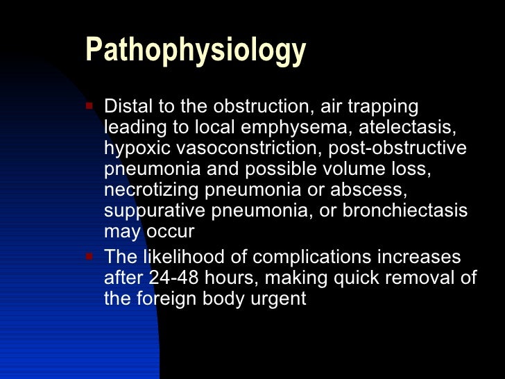 Foreign body aspiration