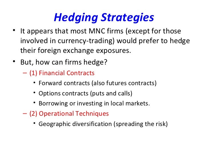 techniques for hedging foreign exchange risk exposure