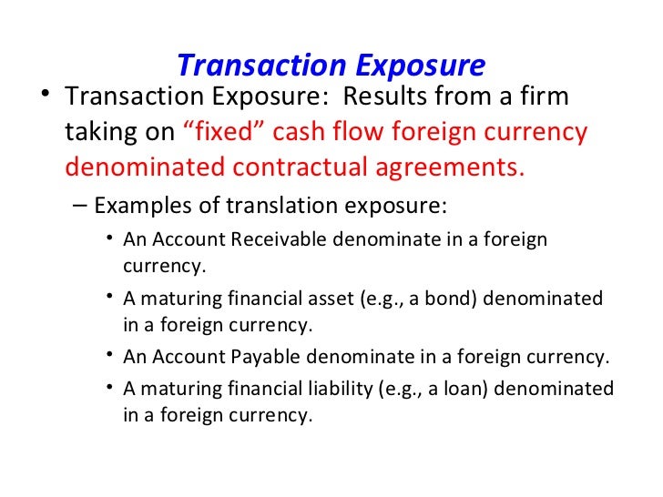 Foreign exchange exposure PPT