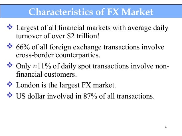 Foreign exchange markets