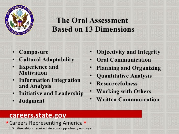 Foreign Service Oral 99