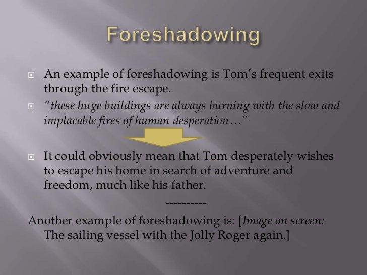 foreshadowing examples