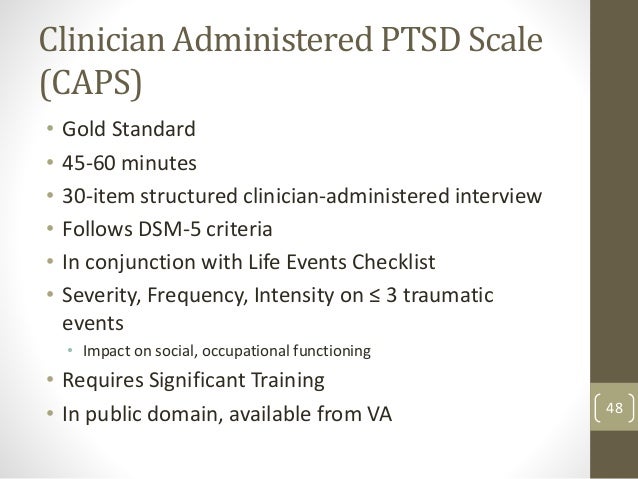 clinician- administered ptsd scale( caps- 5 pdf