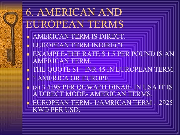 Forex market notes