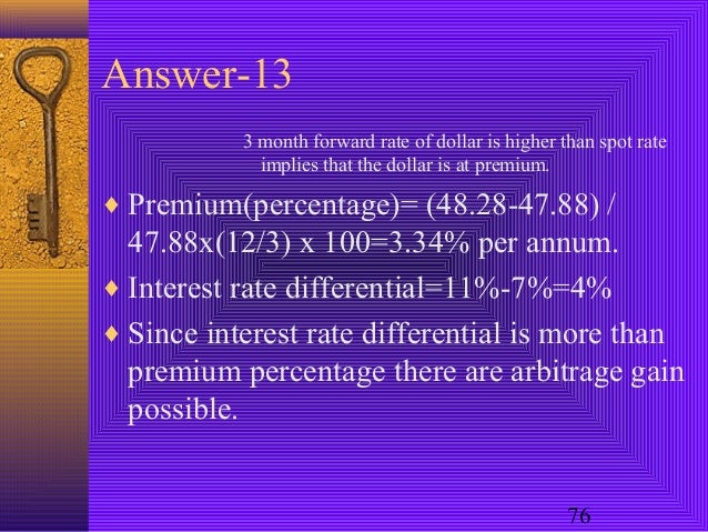 Forex interest rate arbitrage