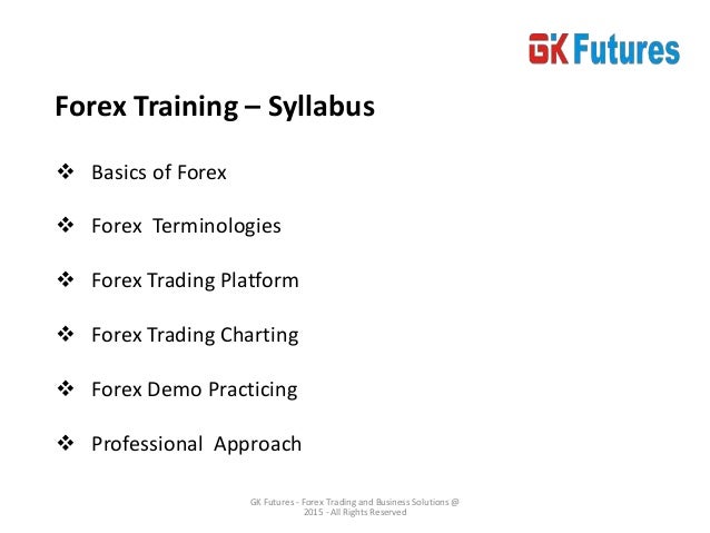 Best forex training course in london