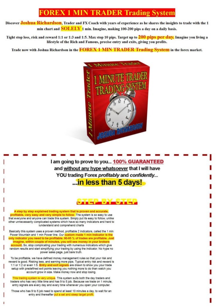 forex 1 minute trading system