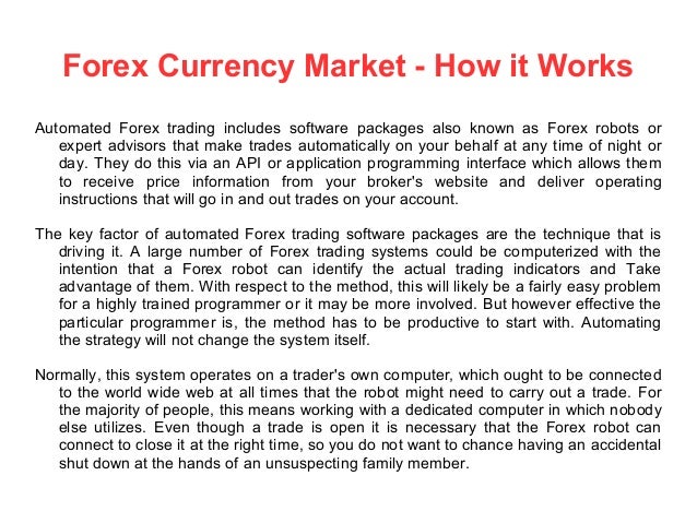 How forex market works