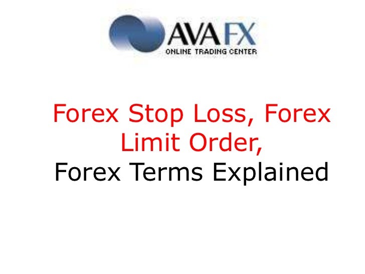 sell limit order in forex
