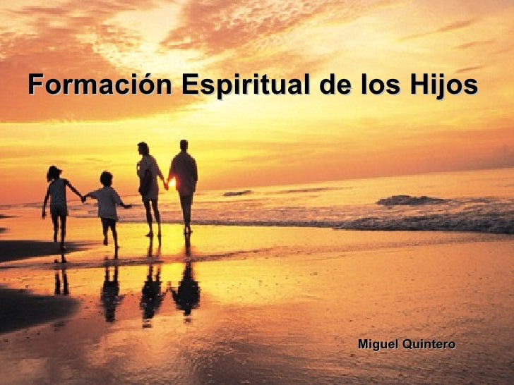 Formacion Espiritual De Los Hijos