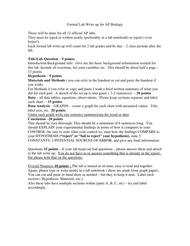 How to Write a Lab Report - Chemistry - About com