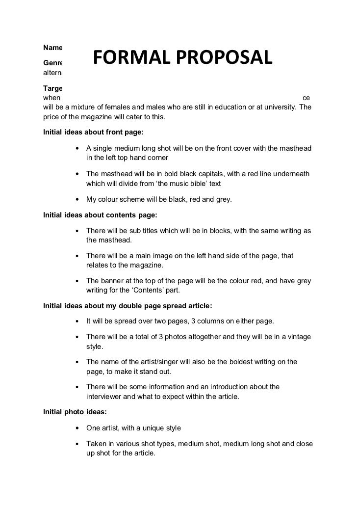 price proposal templates