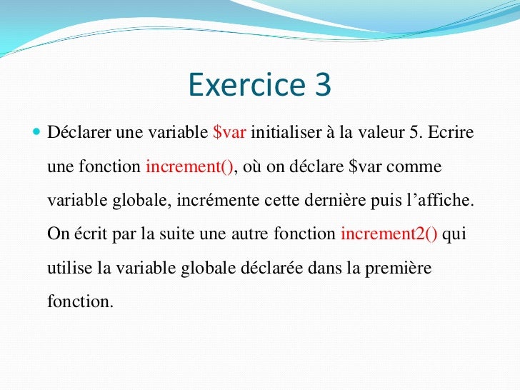 comment declarer une variable en php