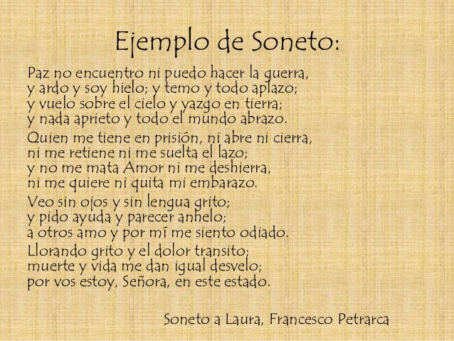 Formas del genero lirico