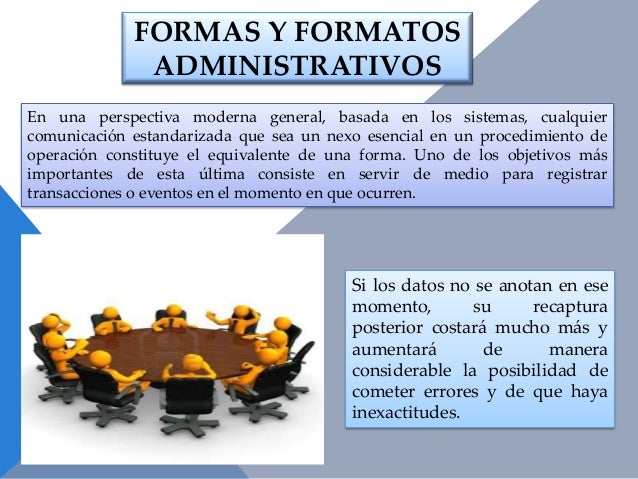 Formatos Para El Control Administrativo Definicion