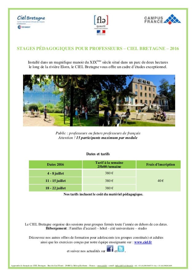Rencontres fle 2016