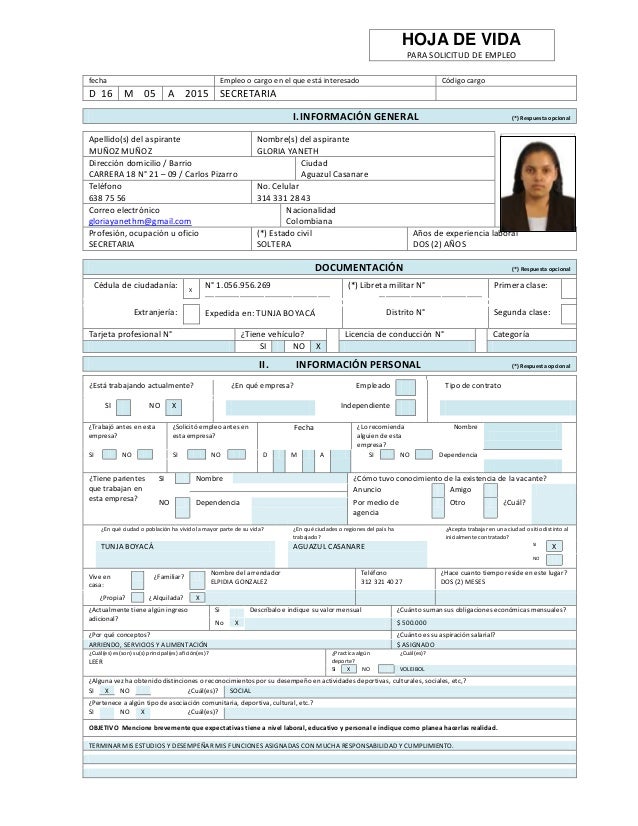 Descargar formato hoja de vida 1003 en word family list form
