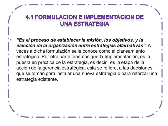 Formulación e implementación de estrategias para áreas básicas de con…
