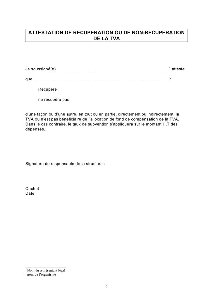 Attestation De Non Sollicitation D Une Autre Aide