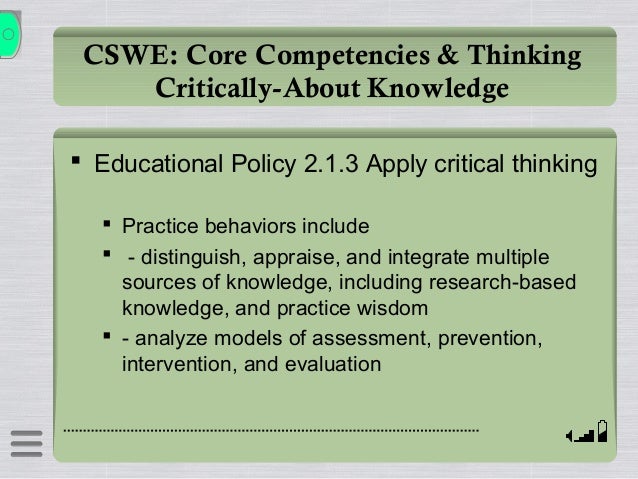 Critical thinking theory and practice