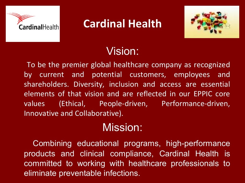Cardinal Health Vision To be
