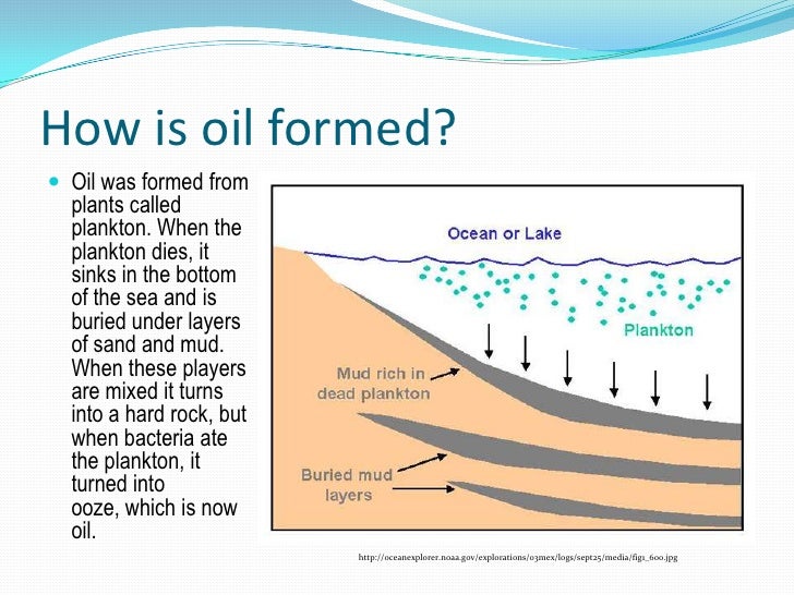 how was oil formed