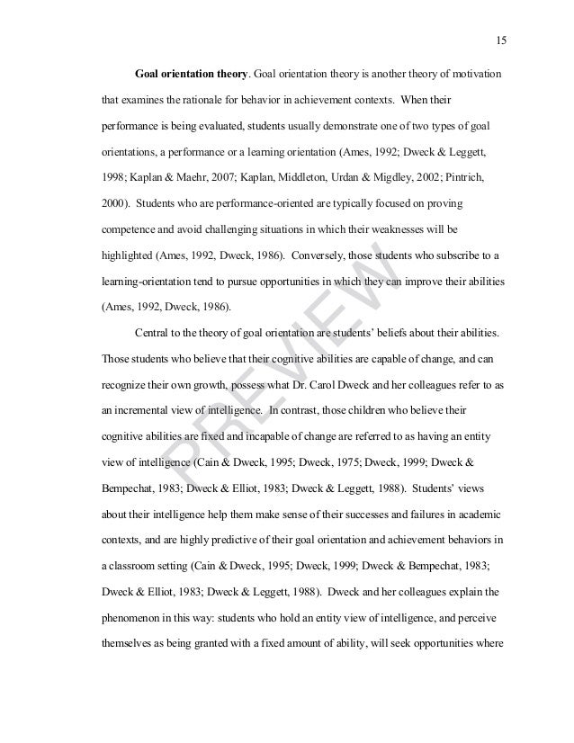 dweck’s theory of motivation dweck’s theory of motivation