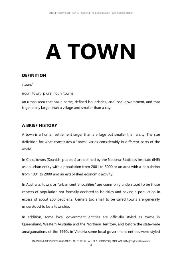 Town planning research proposal