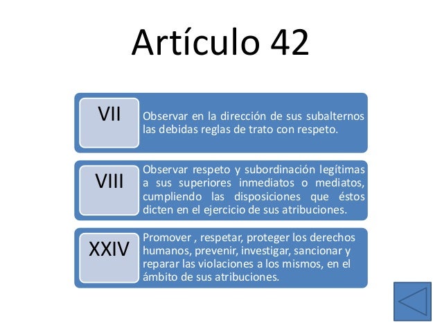Fracciones art 42