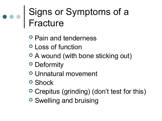 Fractures sprains and dislocations