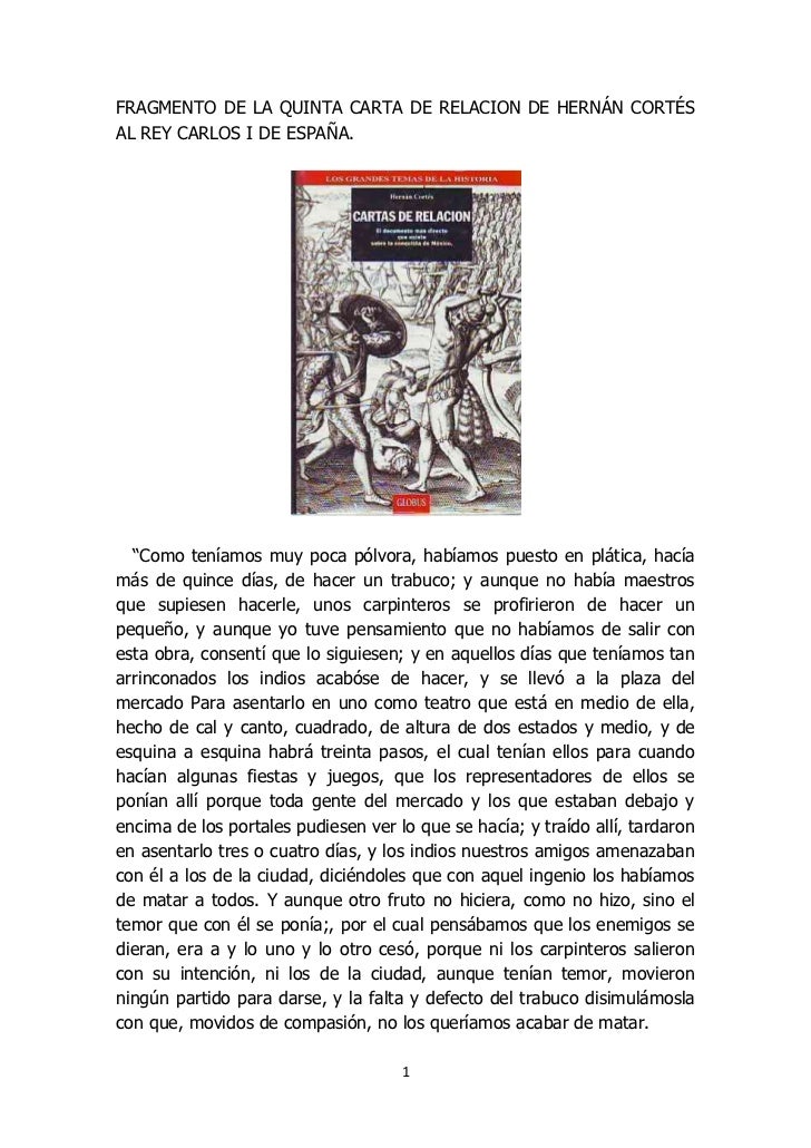 HERNAN CORTES CARTA hernan cortes carta: