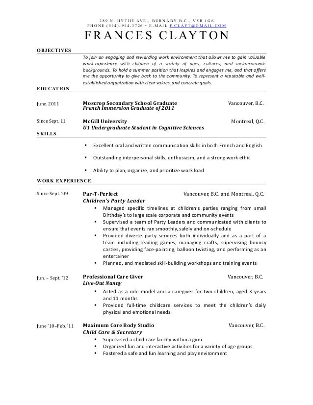child care director resumes