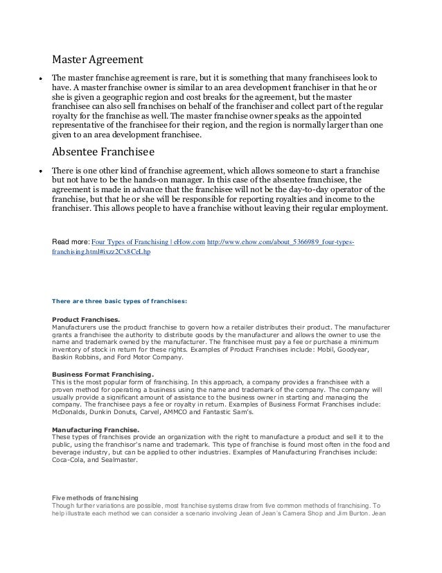 master franchise agreement template franchising master franchise agreement template franchising