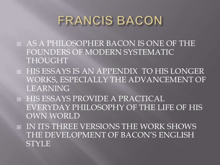 Good High School Essays Explanation Of Bacons Essay Of Love Health And Wellness Essay also Essay Thesis Explanation Of Bacons Essay Of Love Of Studies By Francis Bacon Persuasive Essay Sample Paper