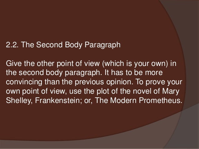 Essay point of view