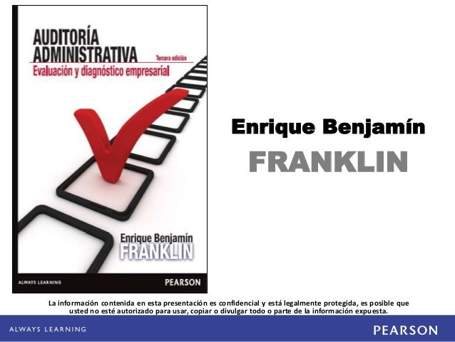 Enrique Benjamín Franklin. auditoria administrativa 3e_cap6