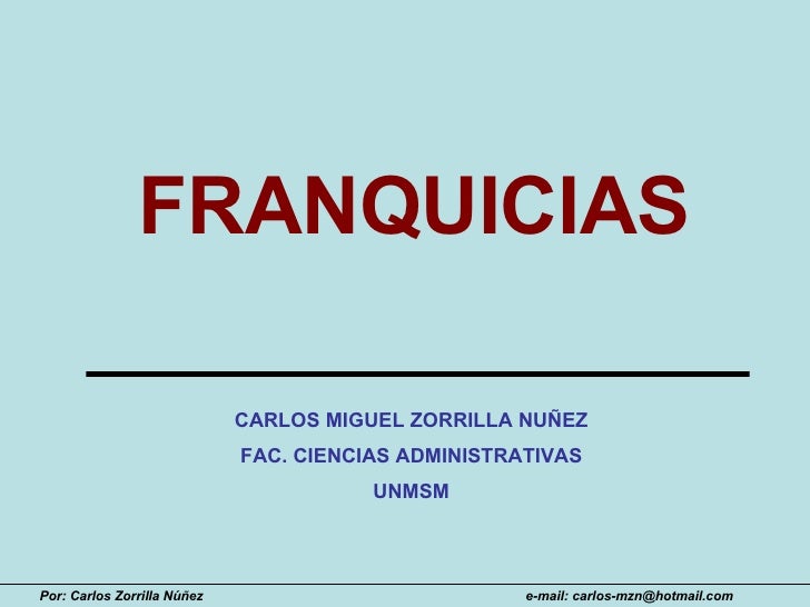 FRANQUICIAS CONTRATO franquicias contrato:
