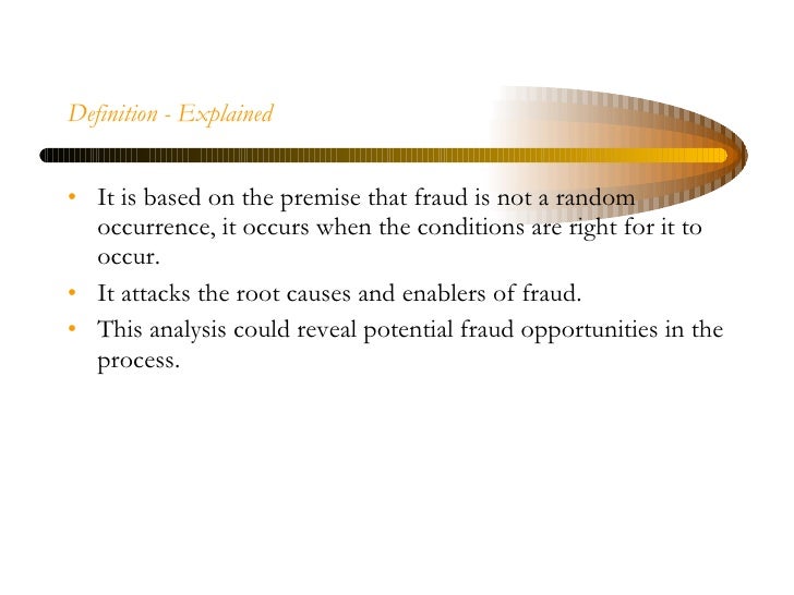 Fraud Deterrence
