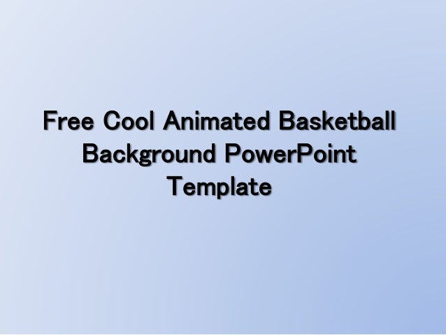 Cool Animated Powerpoint Template