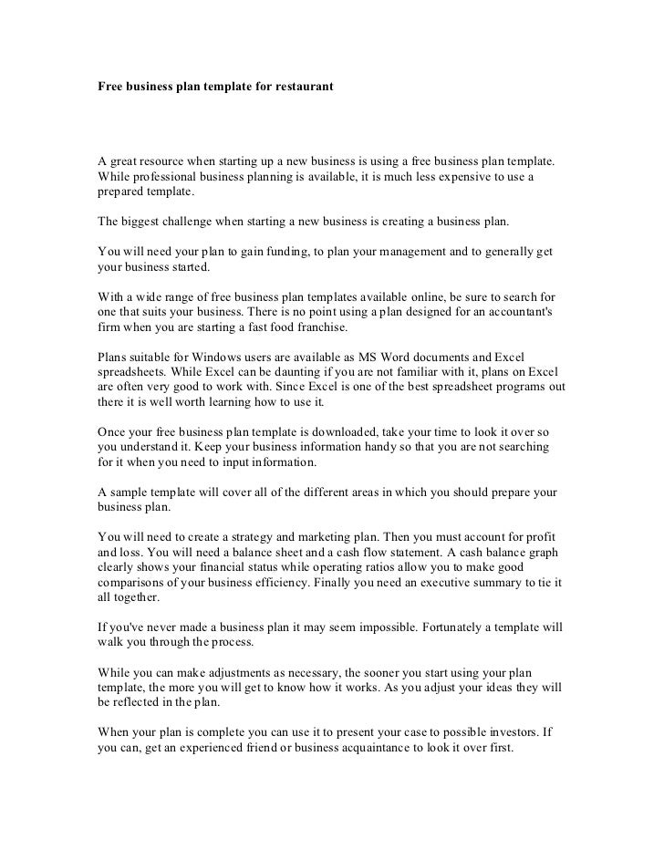free-business-plan-template-for-restaurant