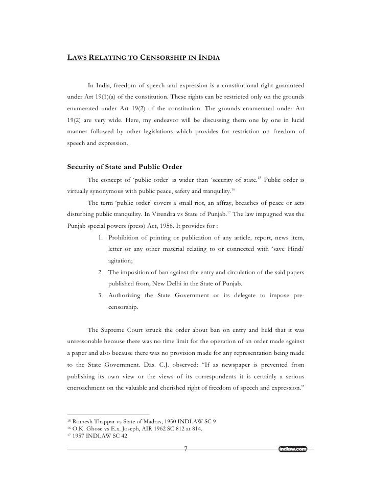 Internet censorship essay