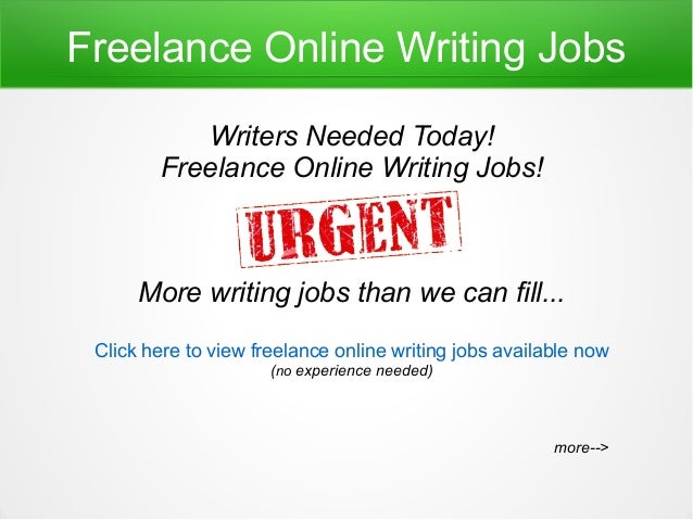 Freelance Online Writing Jobs  freelance online