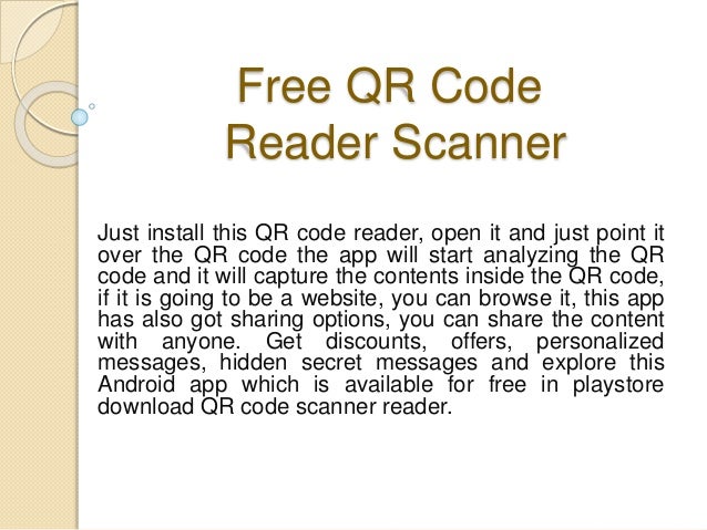 Free QR Code Scanner Android App