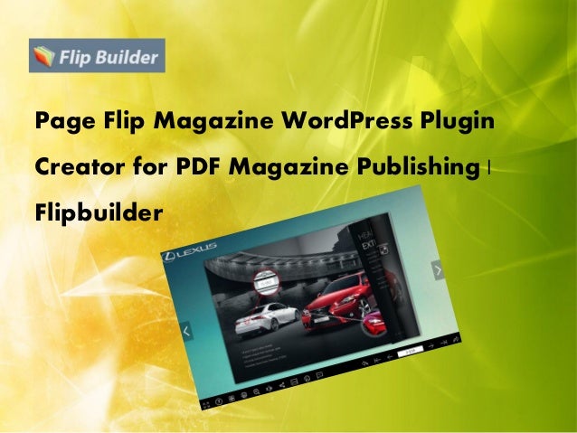 wordpress pdf page turning plugin