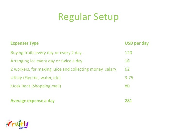 fresh fruit juice bar business plan fresh fruit juice bar business plan