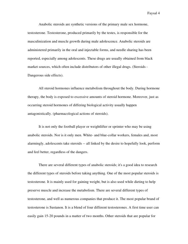 Thesis statement on anabolic steroids