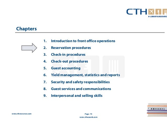 front office or guest service operations Covers each and every aspects of hotel front office operation: guest service agent policies. front office or guest service operations Covers each and every aspects of hotel front office operation: guest service agent policies.